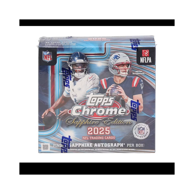 2025 Topps Chrome Football Sapphire Edition 10 Box Case