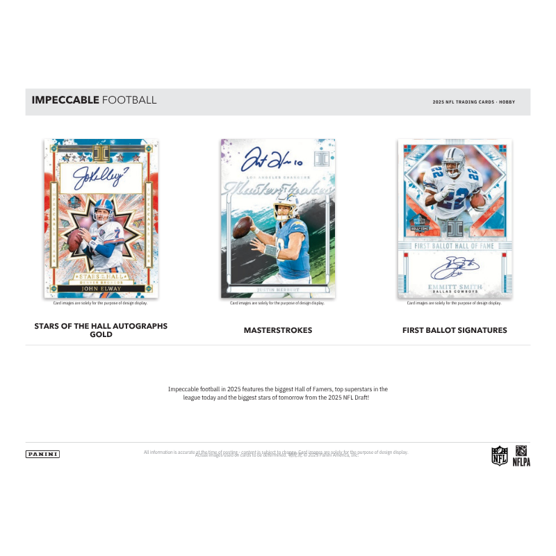 2025 Panini Impeccable Football Hobby Box