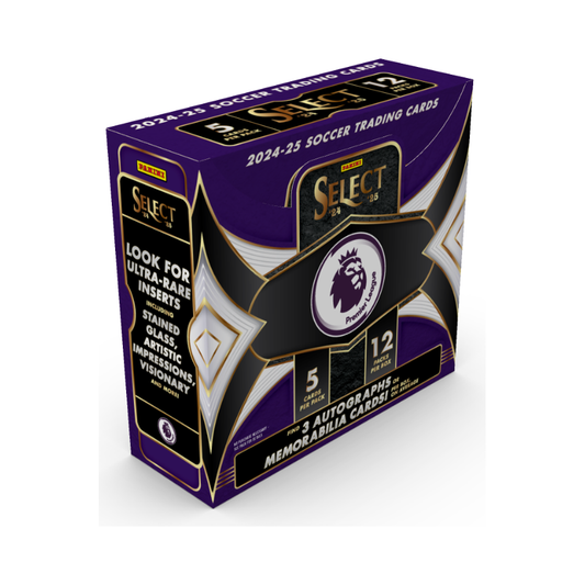 2024/25 Panini Select Premier League Soccer Hobby 12 Box Case