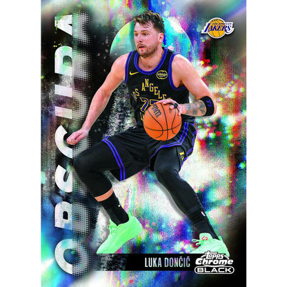 2025/26 Topps Chrome Black Basketball Hobby Box (Presell)