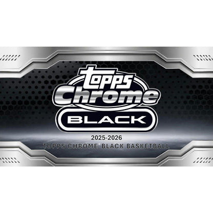 2025/26 Topps Chrome Black Basketball Hobby Box (Presell)