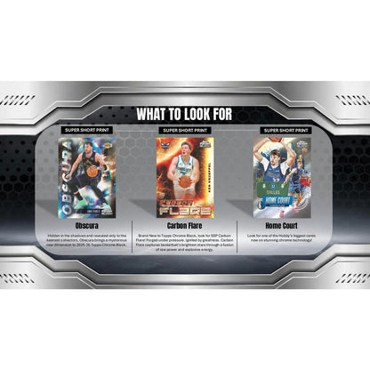 2025/26 Topps Chrome Black Basketball Hobby Box (Presell)
