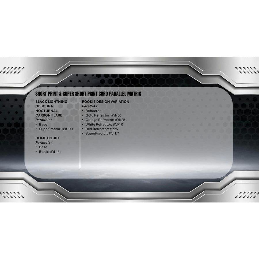 2025/26 Topps Chrome Black Basketball Hobby Box (Presell)
