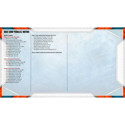2026 Bowman Chrome Baseball Mega 20-Box Case (Presell)