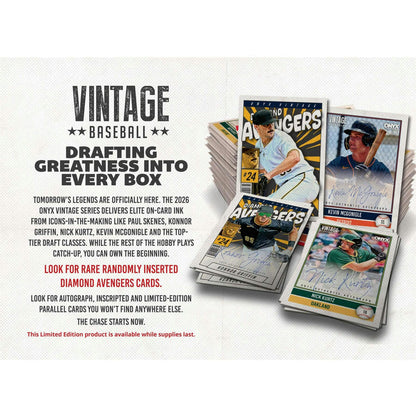 2026 Onyx Vintage Baseball Mega 6-Box Case