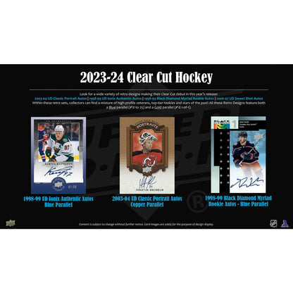 2023/24 Upper Deck Clear Cut Hockey Hobby 30-Box Case