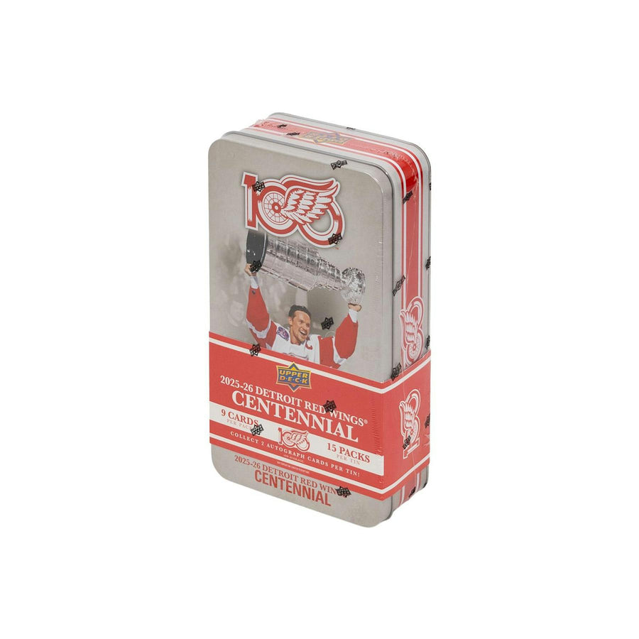 2025/26 Upper Deck Detroit Red Wings Centennial Hockey Hobby 16-Box Case