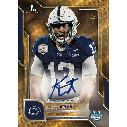 2025 Bowman University Chrome Football Mega 20-Box Case