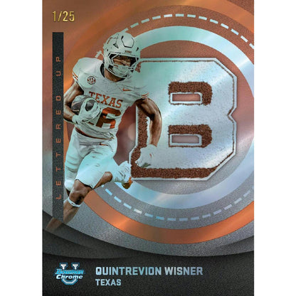 2025 Bowman University Chrome Football Mega 20-Box Case
