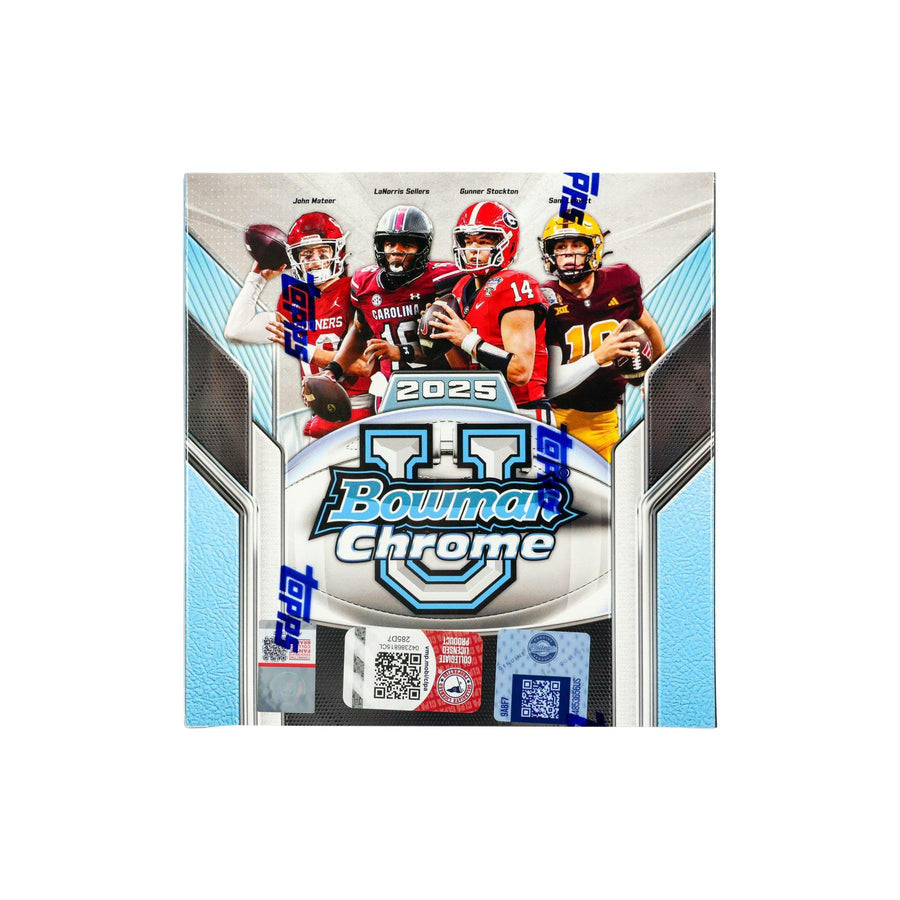 2025 Bowman University Chrome Football Mega 20-Box Case