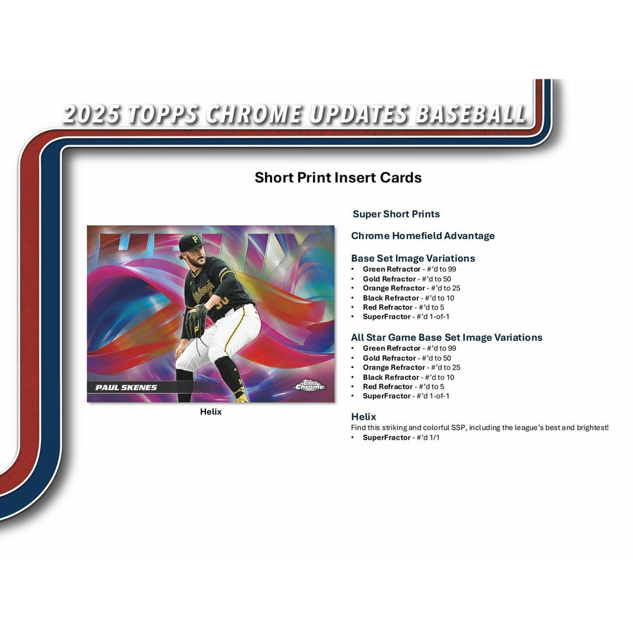 2025 Topps Chrome Update Series Baseball Mega 20-Box Case