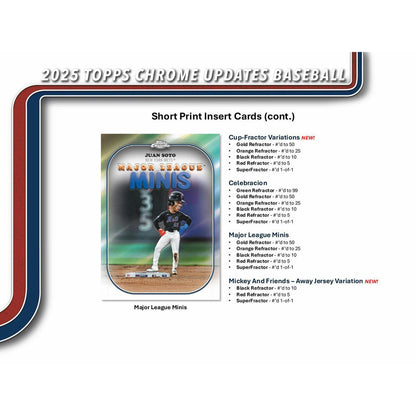 2025 Topps Chrome Update Series Baseball Mega 20-Box Case