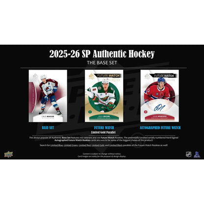 2025/26 Upper Deck SP Authentic Hockey Hobby 16-Box Case