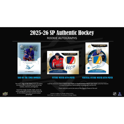 2025/26 Upper Deck SP Authentic Hockey Hobby 16-Box Case