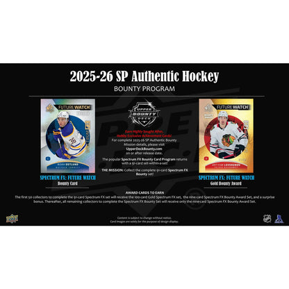 2025/26 Upper Deck SP Authentic Hockey Hobby 16-Box Case