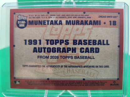 2026 Topps Update Munetaka Murakami Red Rookie Auto RC #91AU-MM /5