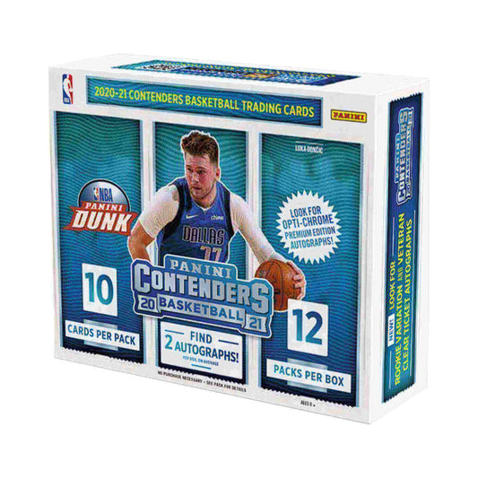 2020/21 Panini Contenders Basketball Hobby 12 Box Case