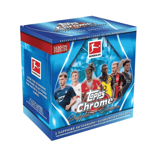 2025/26 Topps Chrome Bundesliga Soccer Sapphire Box
