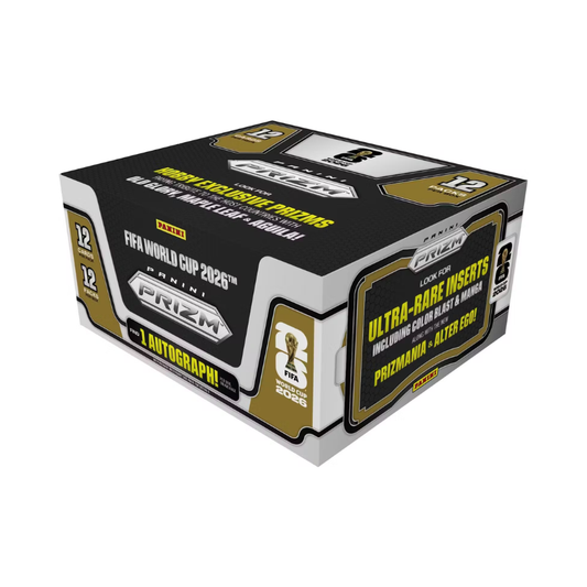 2026 Panini Prizm FIFA World Cup Soccer Hobby 12 Box Case