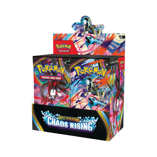Pokemon Mega Evolution Chaos Rising Booster 6 Box Case