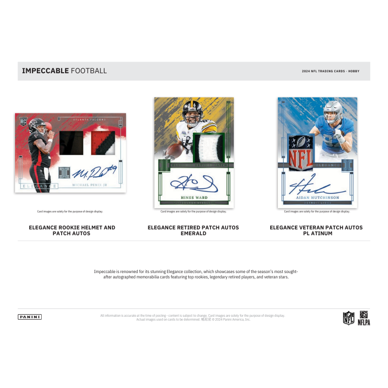 2024 Panini Impeccable Football Hobby 3 Box Case