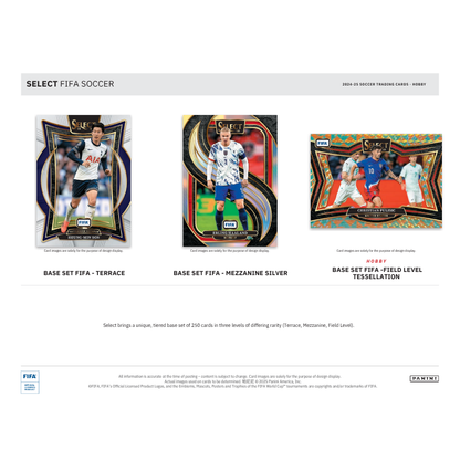 2024/25 Panini Select FIFA Soccer Hobby 12 Box Case