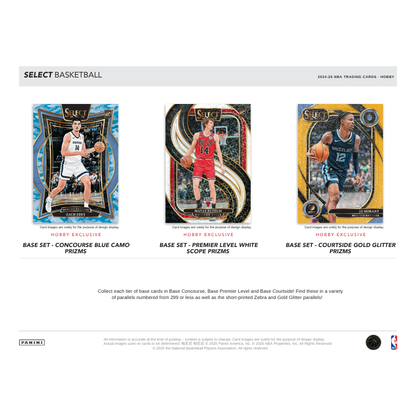 2024/25 Panini Select Basketball Hobby 12 Box Case
