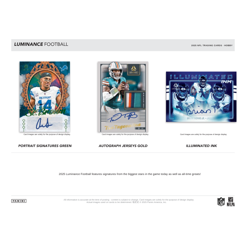 2025 Panini Luminance Football Hobby 12 Box Case