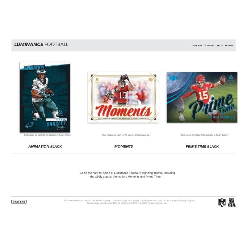 2025 Panini Luminance Football Hobby 12 Box Case