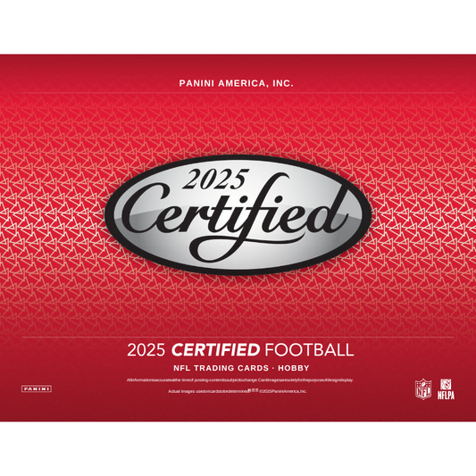2025 Panini Certified Football Hobby 16 Box Case