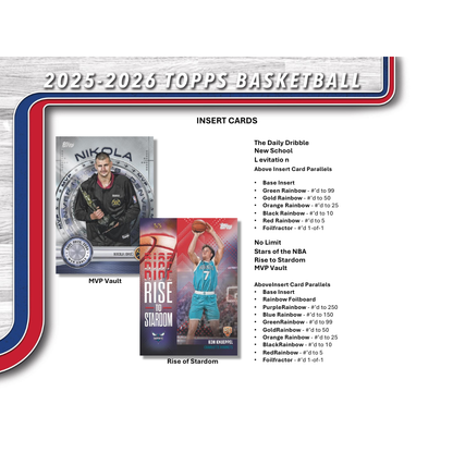 2025/26 Topps Basketball Hobby 12 Box Case