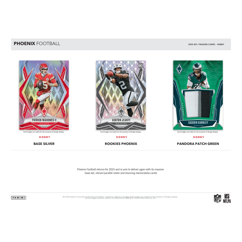 2025 Panini Phoenix Football Hobby 16 Box Case