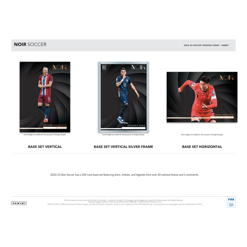 2024/25 Panini Noir Soccer Hobby 3 Box Case