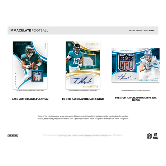 2025 Panini Immaculate Football Hobby Box