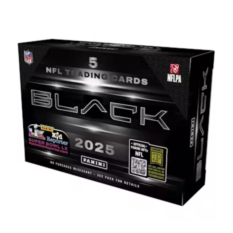 2025 Panini Black Football Hobby 12 Box Case