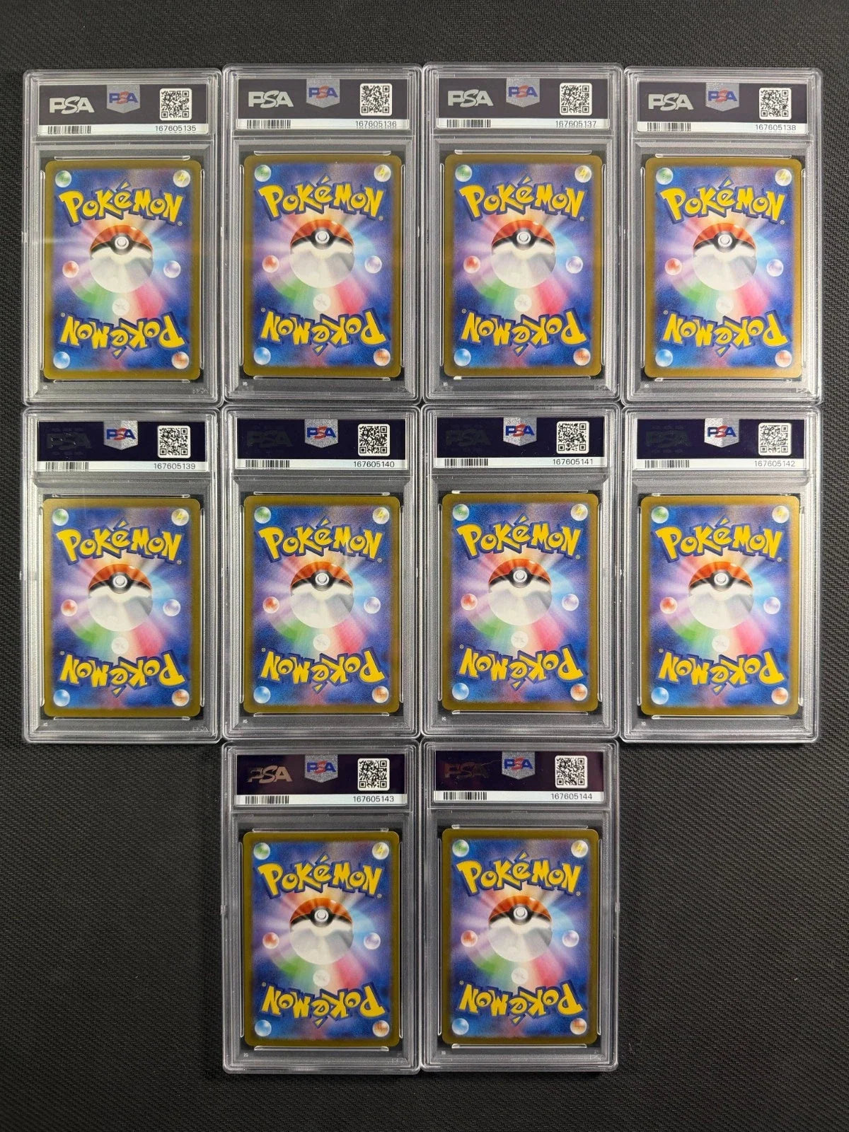 Pokémon Terastal Festival ex SV8a Japanese PSA 10 Gem Mint Sequential 10-Card Set