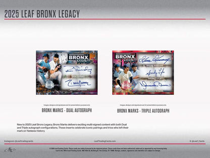 Leaf Bronx Legacy Baseball 2025 Hobby Box